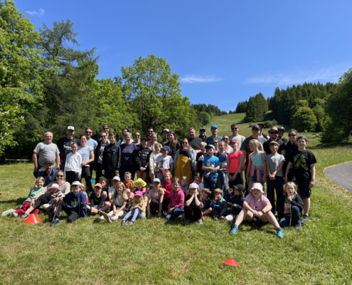 Familien bei dem Zeltwochenende von SCR