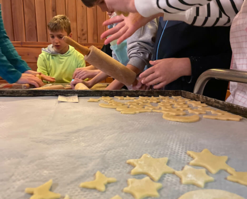 Ausgestochene Butterplätzchen der Kinder des SCR Ausgestochene Butterplätzchen der Kinder des SCR