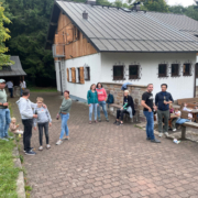 Abschluss mit Eltern beim Kinderaktivwochenende des SCR