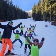 Kinder beim Skitraining des SCR bei der Familienskifahrt in Oberinntal 2026