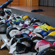 Skihelme Verkauf beim SCR Skibasar