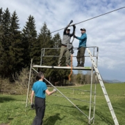 Wartunge am Skilift beim Arbeitseinsatz 2026 des SCR Fulda