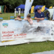 Zuschauer der Skisprungschanze am Hessentagsstand des SCR Fulda